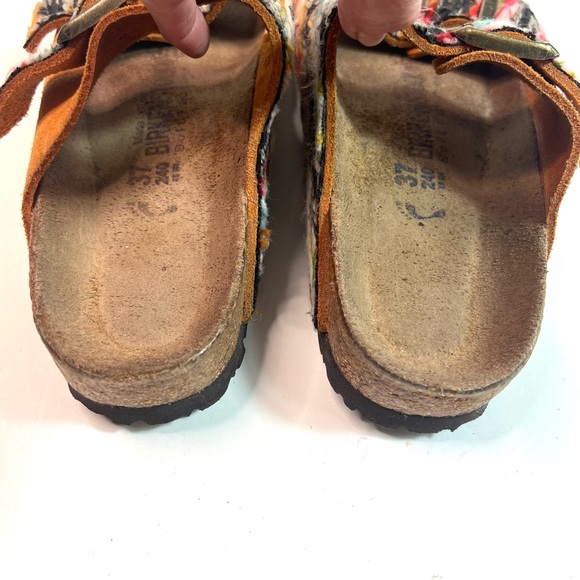 RARE Birkenstock Multicolored Yarn Arizona Sandals Size EU 37 - Picture 16 of 16